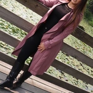 BAGATELLE HERITAGE TRENCH COAT NORDSTROM MUAVE